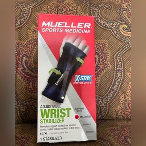 New Mueller Adjustable Wrist Stabilizer LG/XL X-stay. Open box